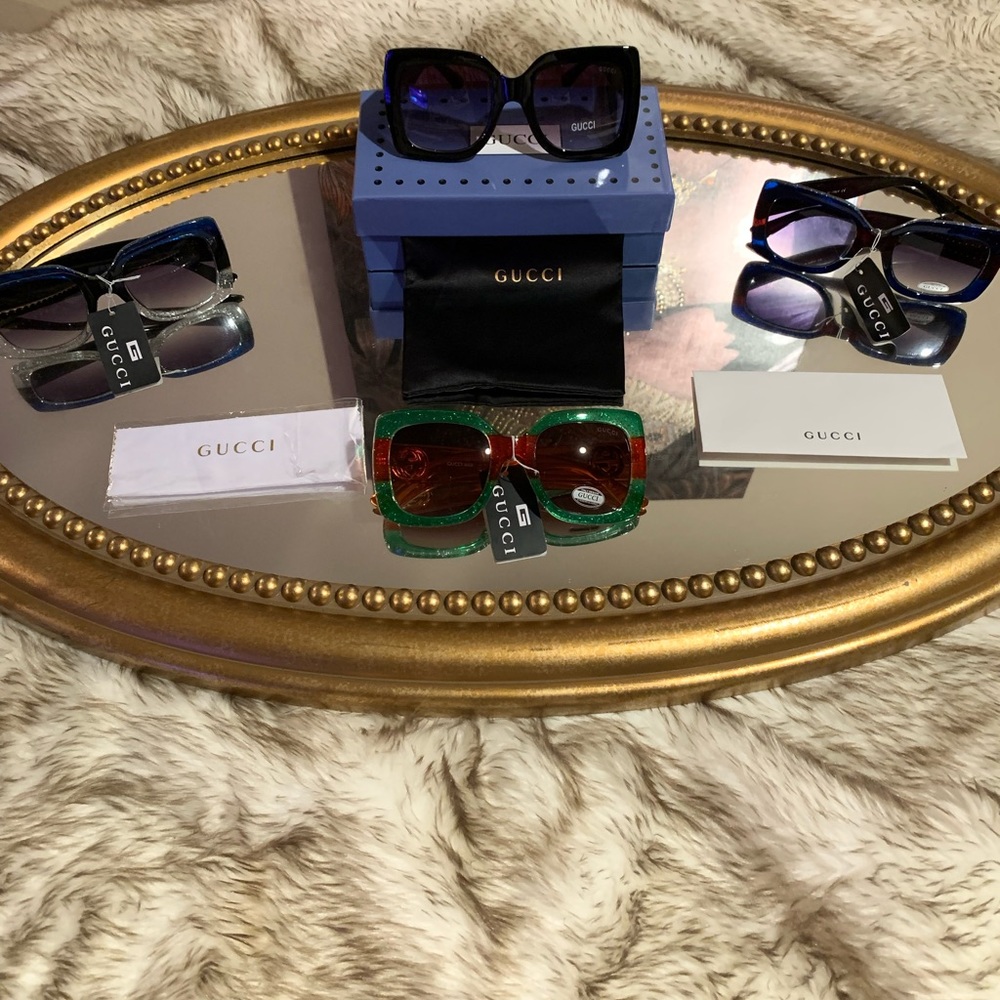 Gucci shades plastic frames New